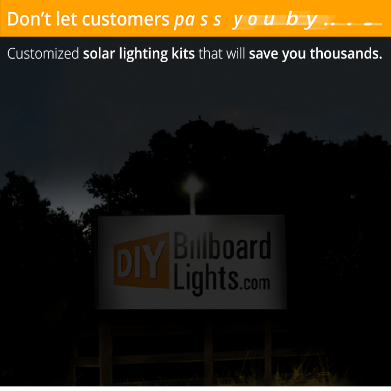 Custom Diy Billboard Lights Solar Powered Outdoor Lighting Custom Diy Led Sign Lighting Kits For Busniness Owners Billboard Light Default